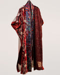 Burgundy Velvet & Lace MD3 Kimono