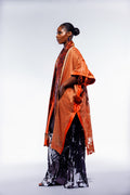 Burnt Orange Hand Beaded MD3 Kimono
