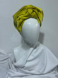 Chartreuse Silk Turban